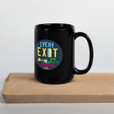 Whimsical Hand Lettering Black Glossy Mug - Beyond T-shirts